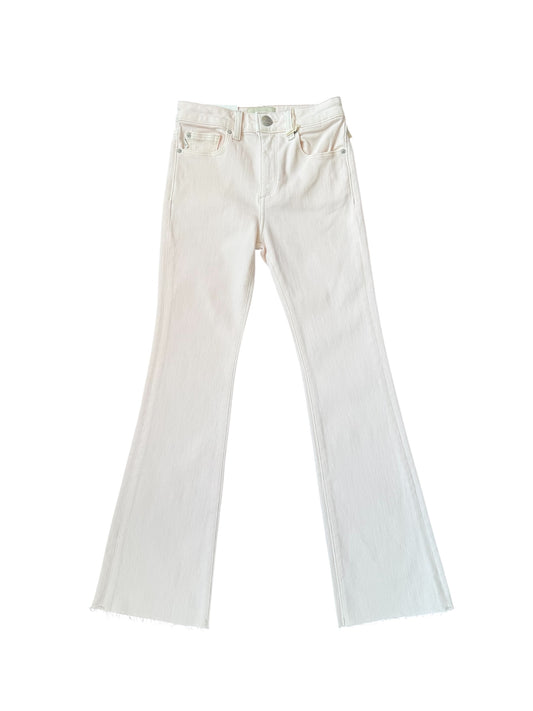 Claire High Rise Bootcut w/Raw Hem - Lt. Pink