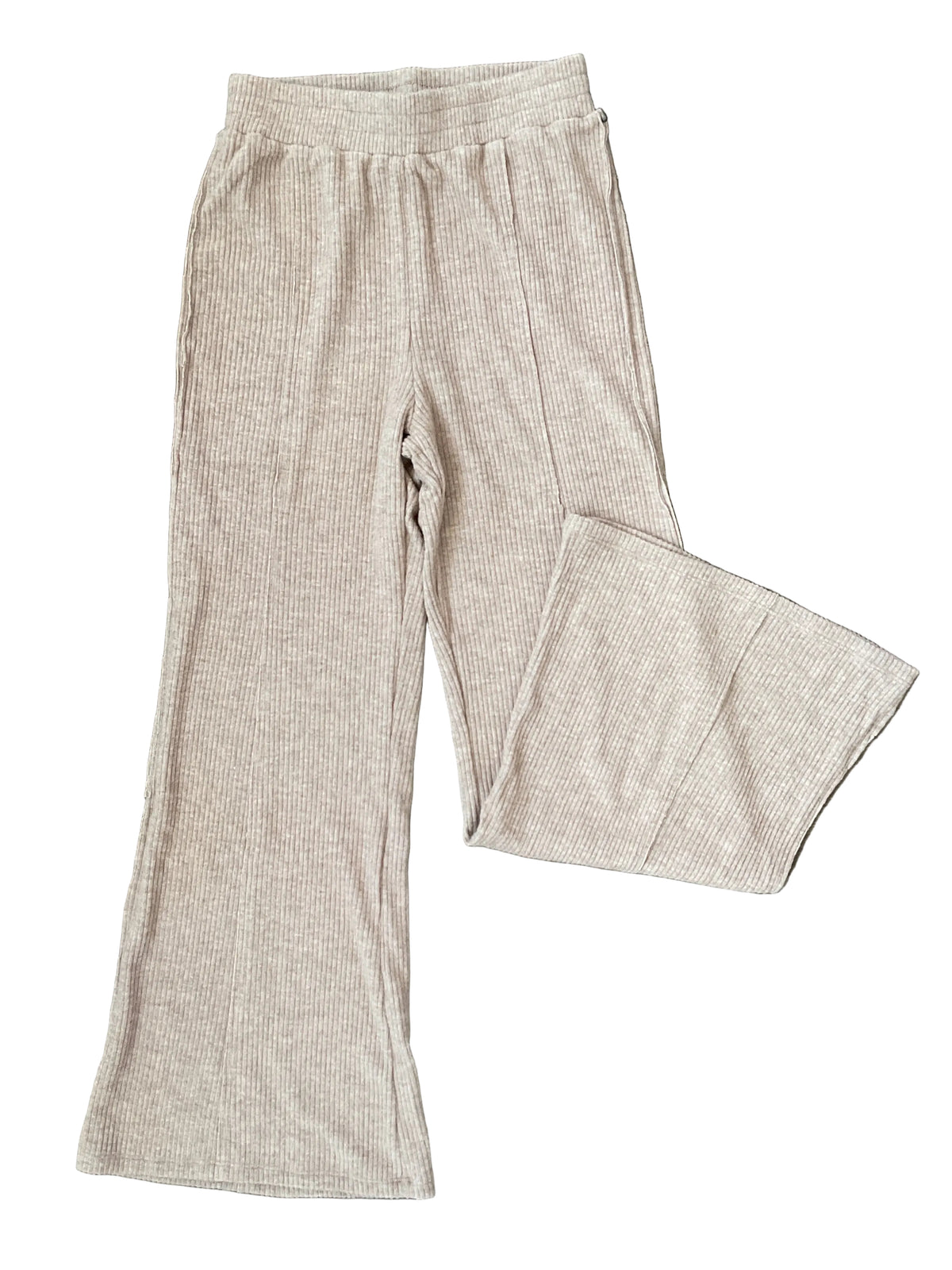 Tenly Hacci Rib Exposed Seam Pant - Nutmeg