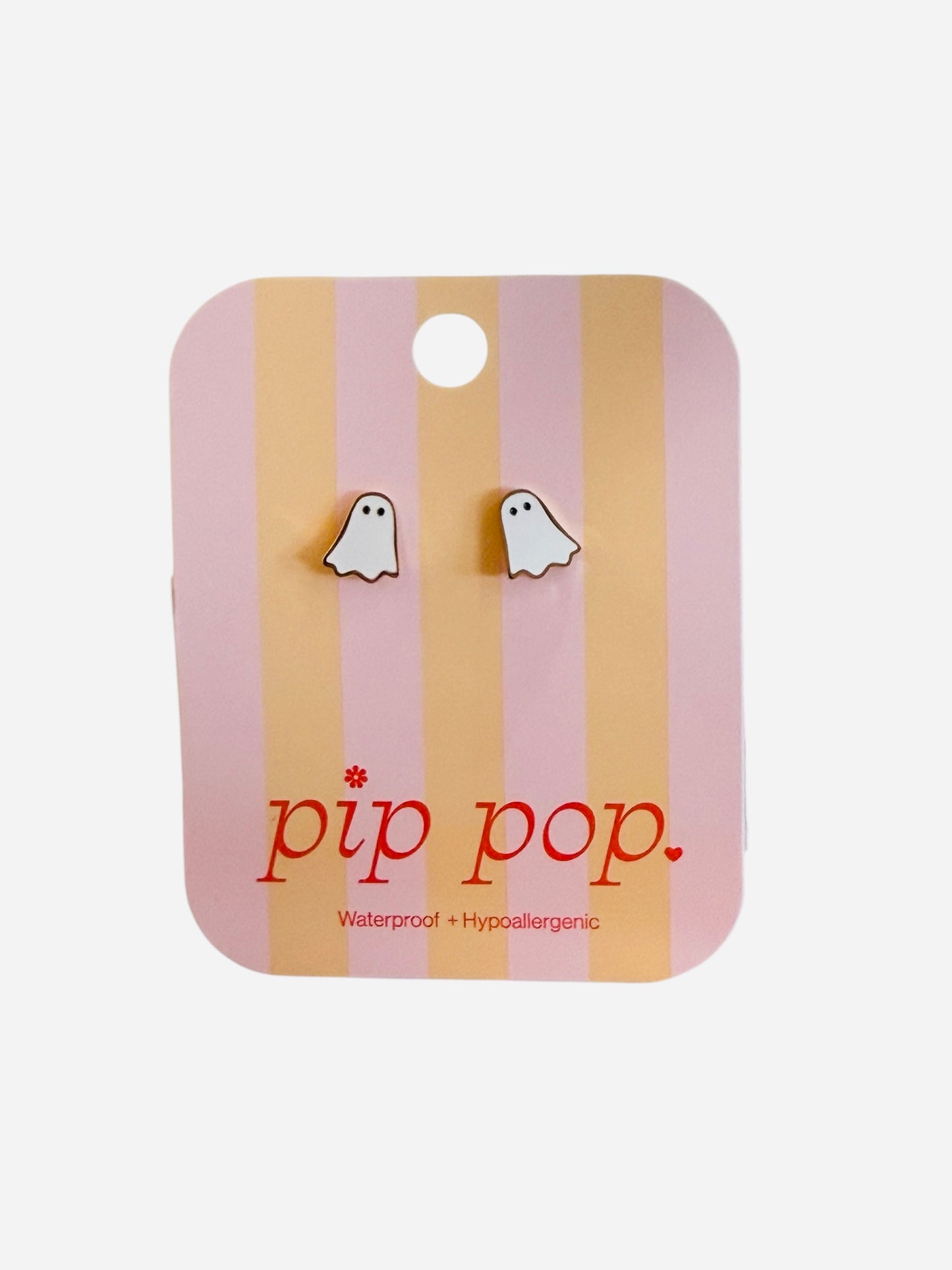 Pip Pop Ghost Stud Earrings