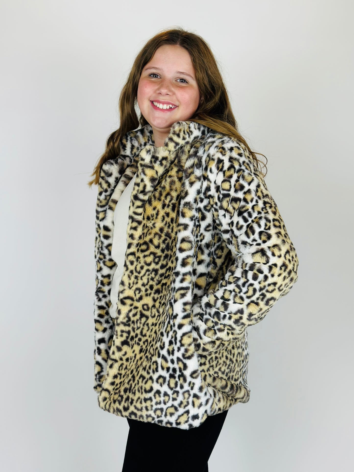 Leopard Faux Fur Coat