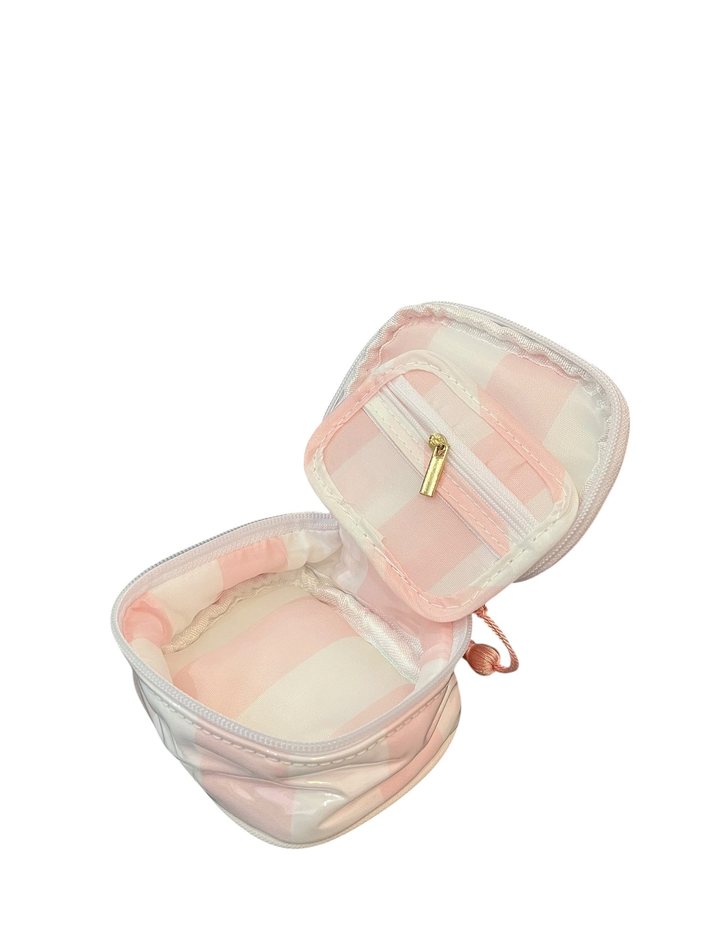 Sweet Stripe Jewelry Case - Pink/White