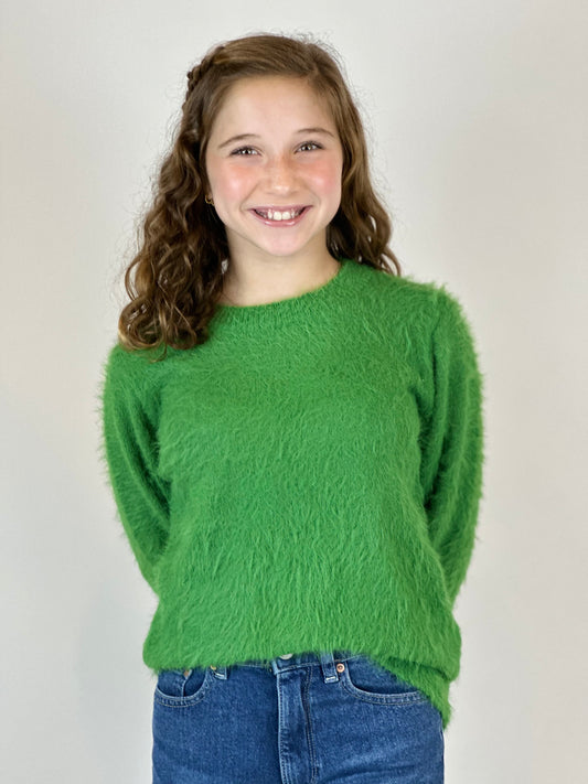 Fuzzy Sweater - Green