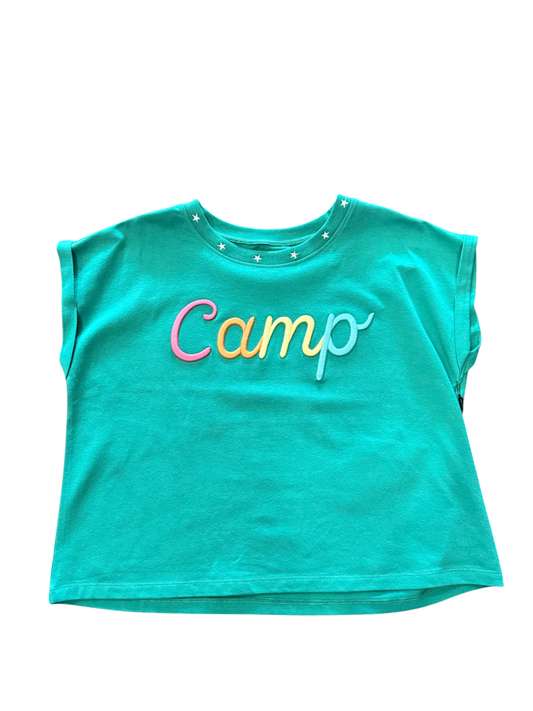 Camp Multi Color Embroidered Tee