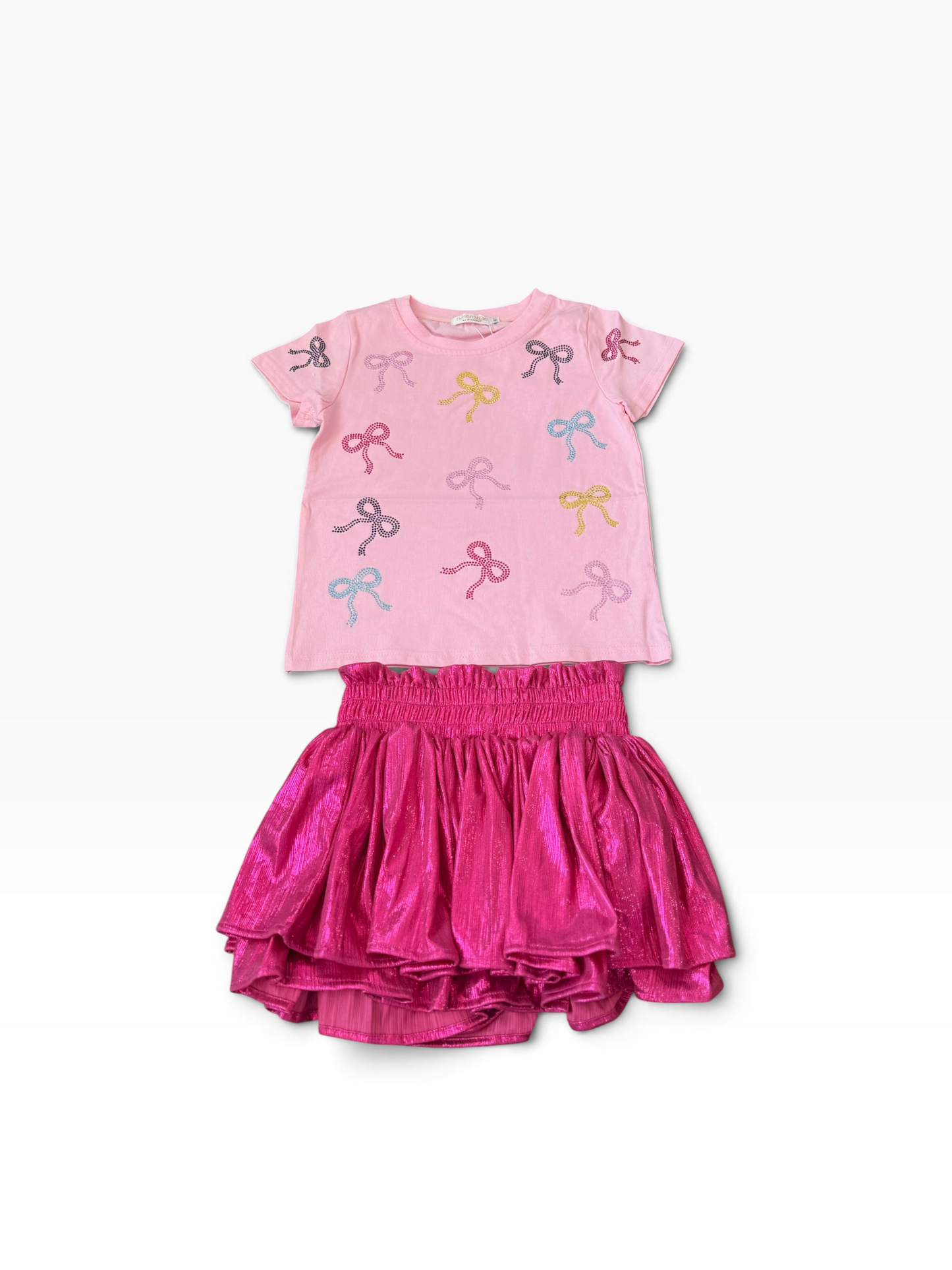 Rhinestone Bow Tee