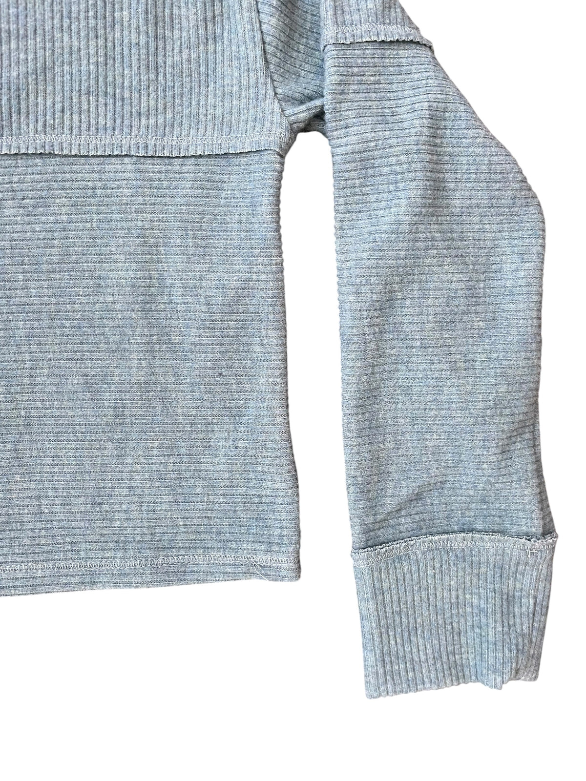 Tenly Hacci Cropped Rib Pullover - Glacier