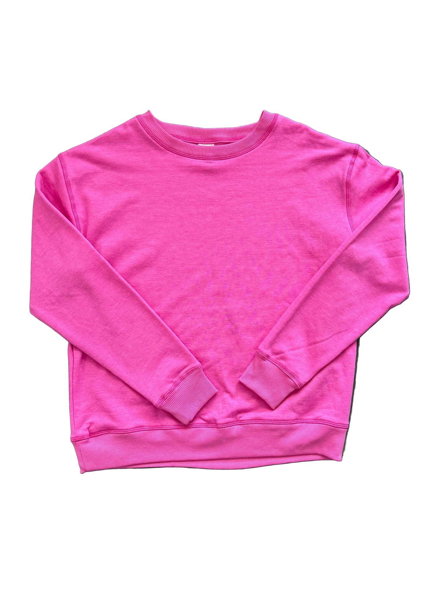 Cloud Over Size Sweat Shirt - Flamingo Pink