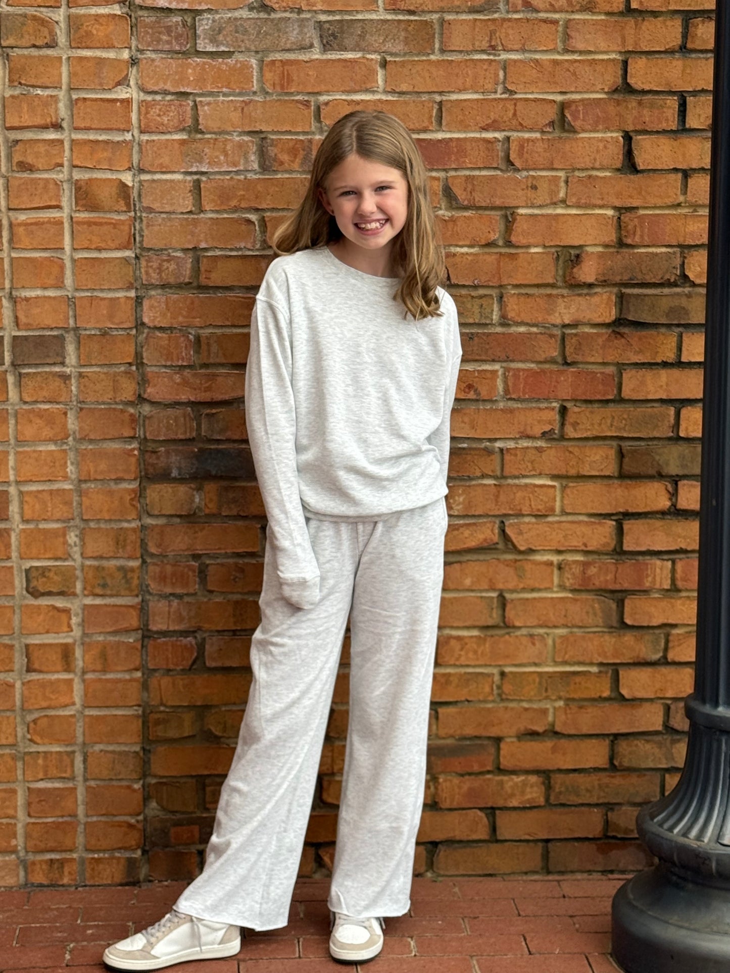 Cloud Over Size Sweat Shirt - Heather Grey