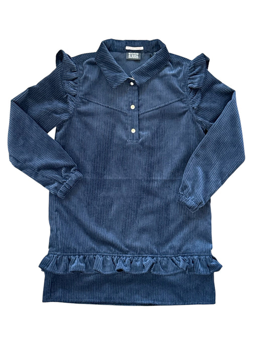 Scotch & Soda Corduroy Dress with Ruffle Detail