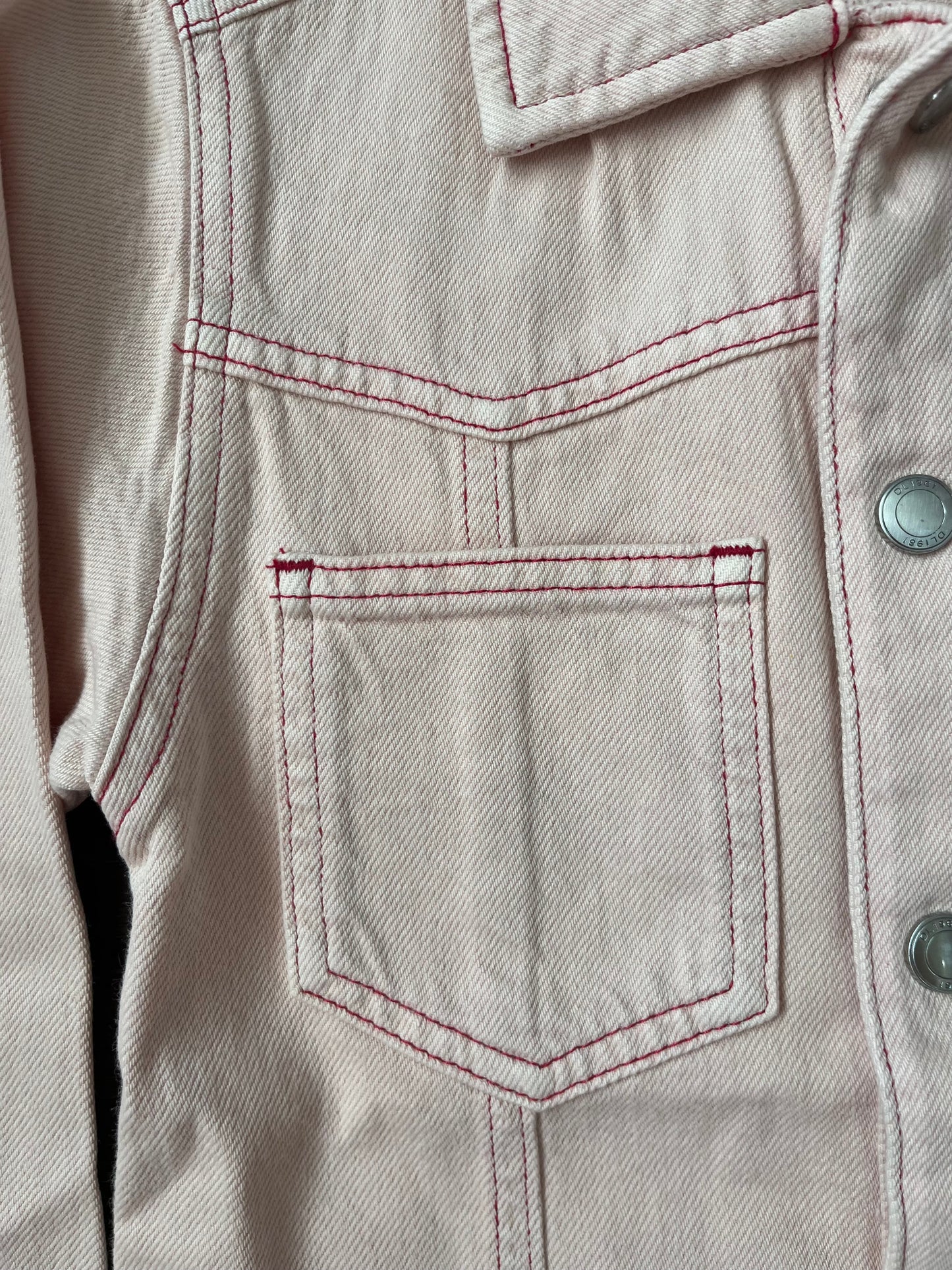 Simona Denim Dress - Pink