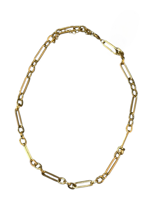 Oval and Elongated Statement Collar Necklace