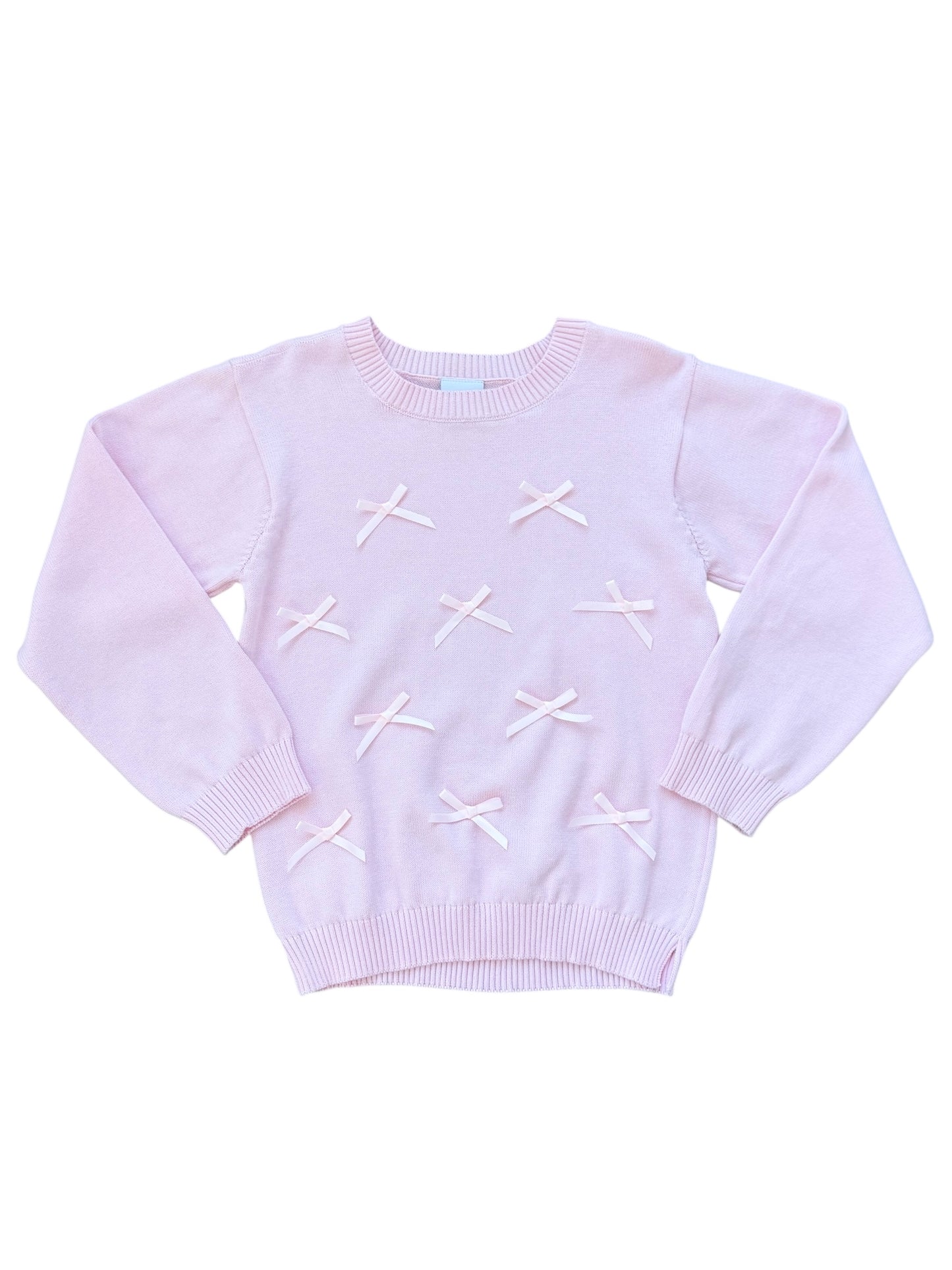 Stella Sweater - Primrose Pink w/Ribbons