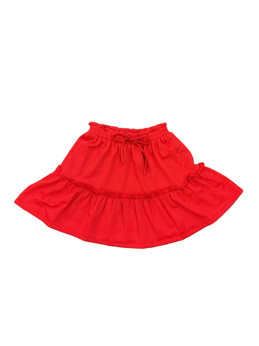Red Ruffle Skirt