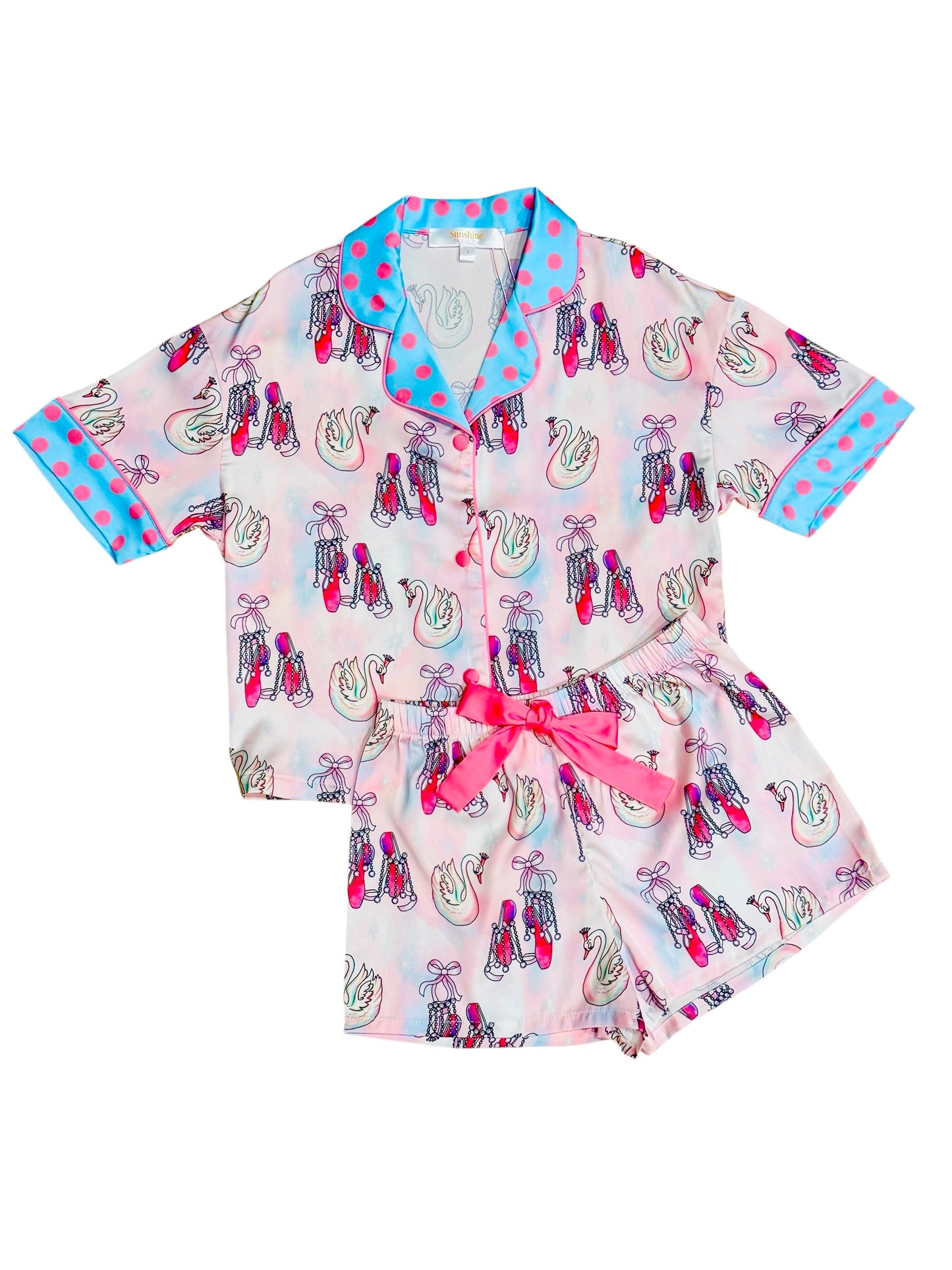Silky Swan Lake Loungewear Set