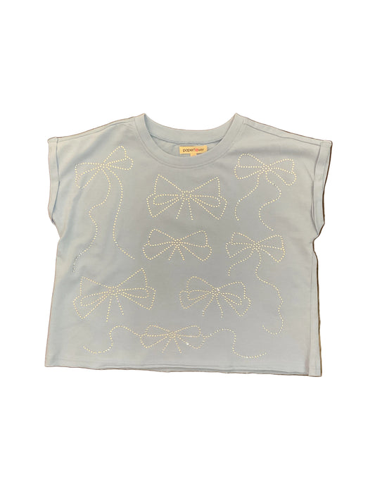 Rhinestones Dolman Top - Blue