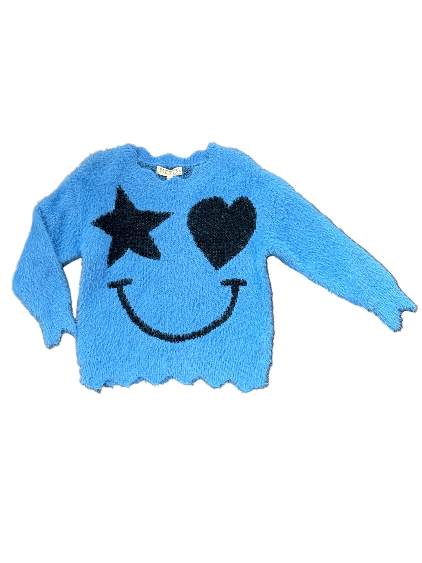Smiley Face Fuzzy Sweater