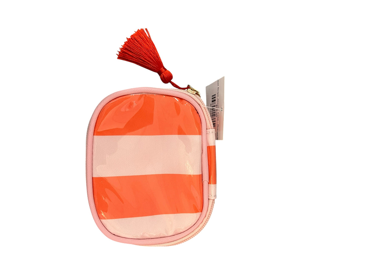 Sweet Stripe Jewelry Case - Orange/Pink