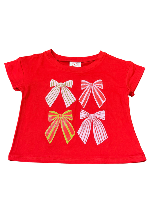 Christmas Bows Lux Tee