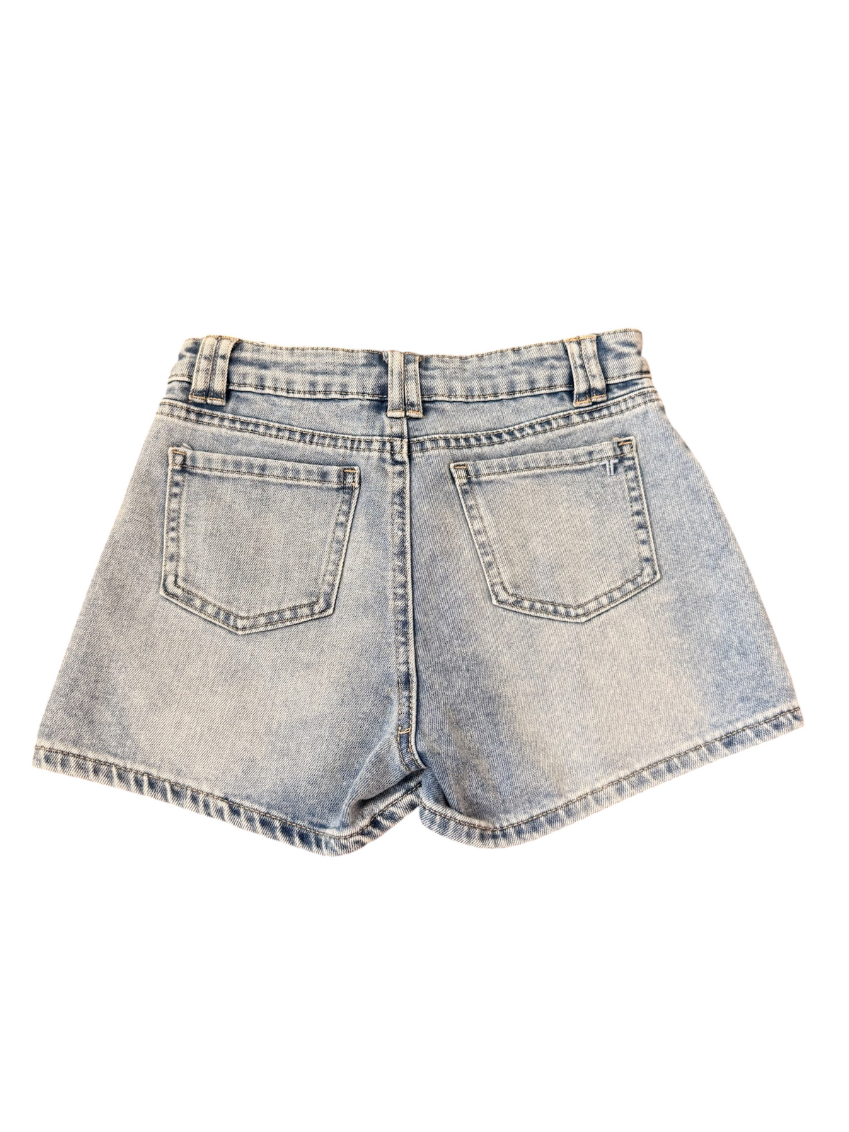 Front Seam Denim Shorts