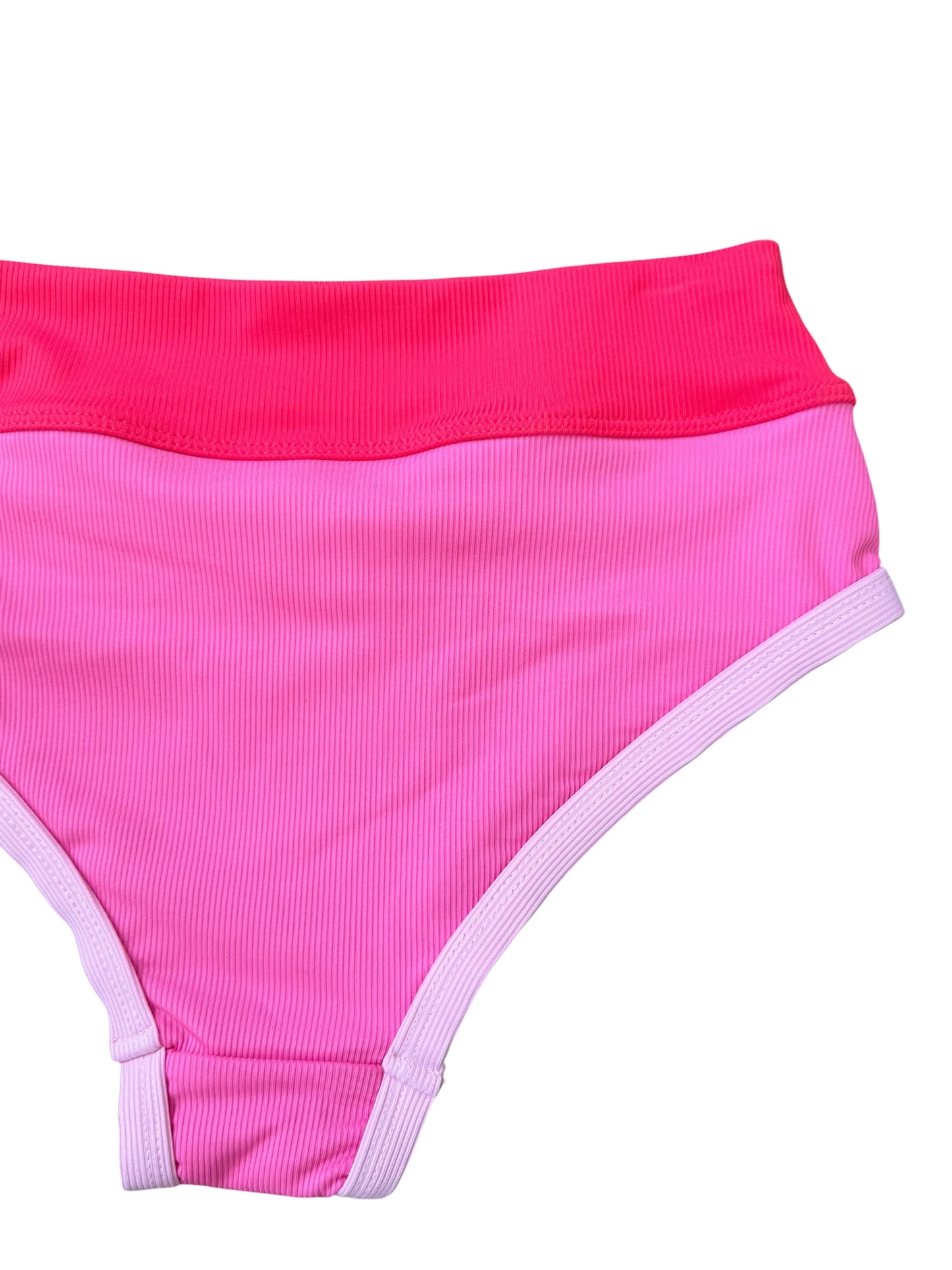 Retro Ringer Bikini - Pink Sunset