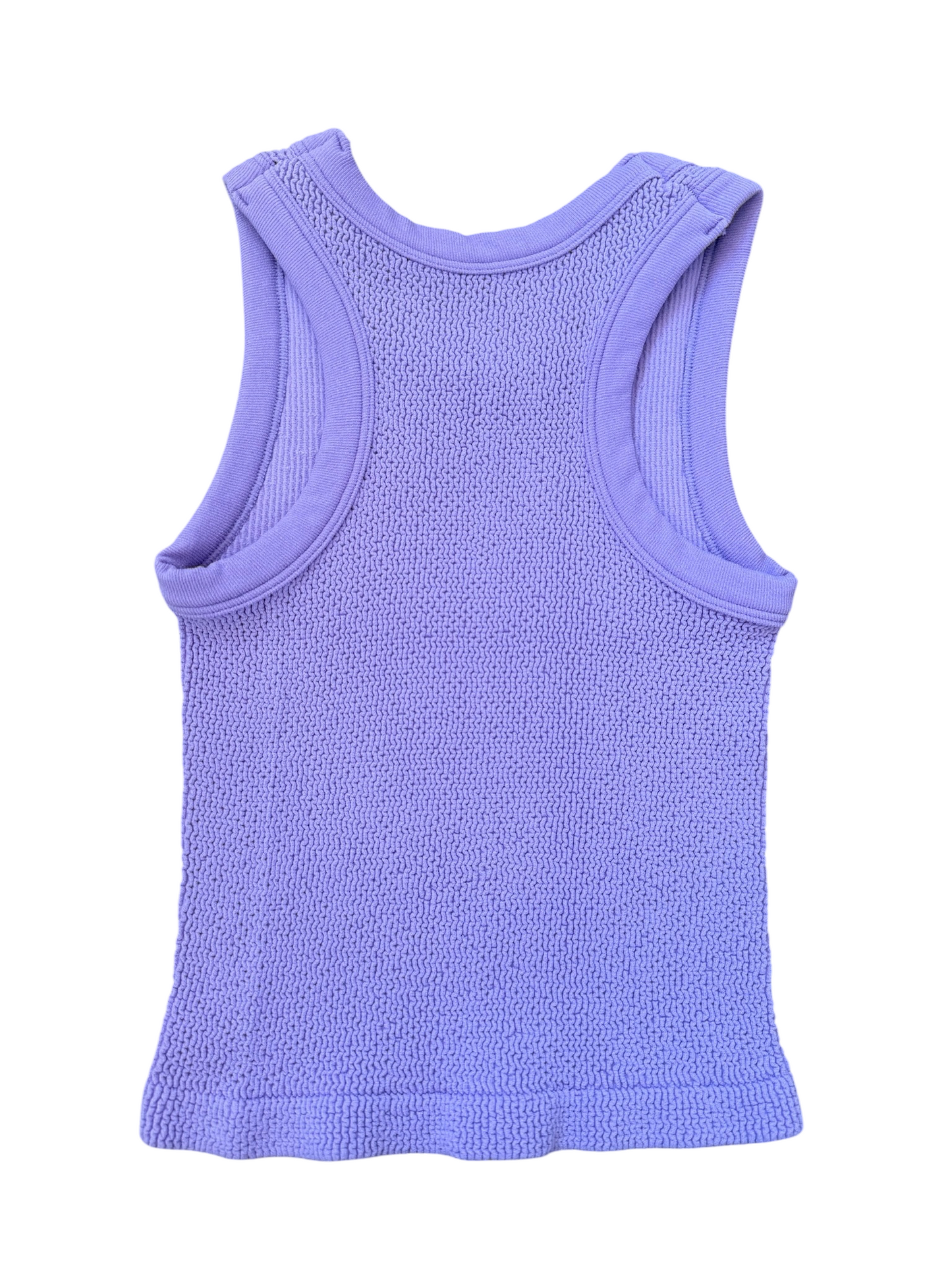 Smocked Racerback Tank - Vivid Violet