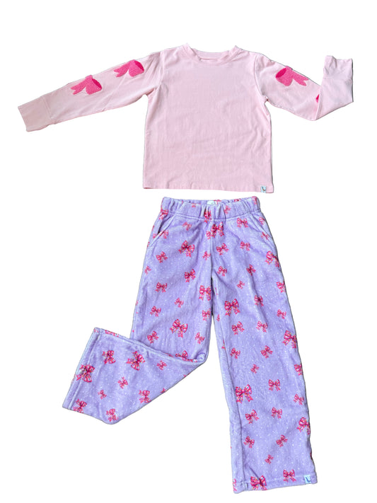 Bow Appliqué Lounge Top