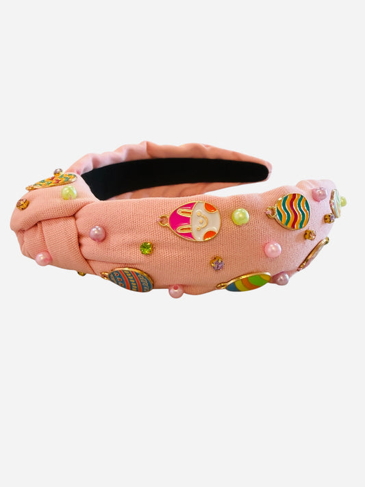 Bejeweled Easter Knotted Headband