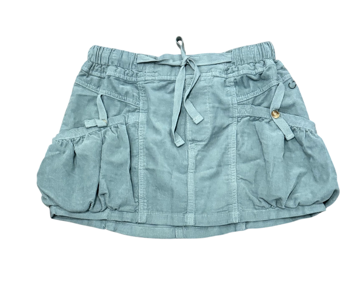 Tenly Corduroy Utility Skirt - Dark Seafoam