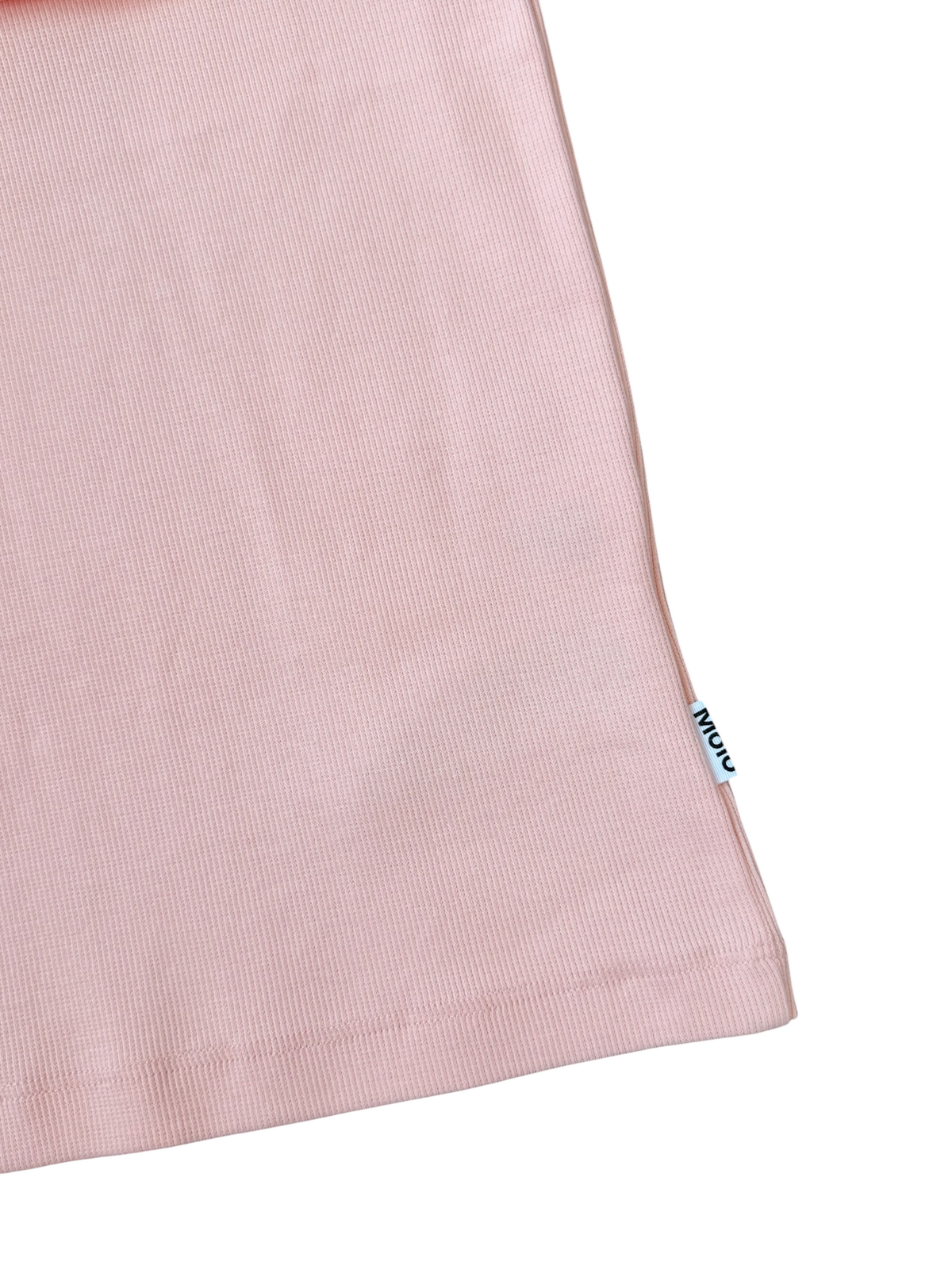 Reca Ribbed Ruffle Top - Peach Bud