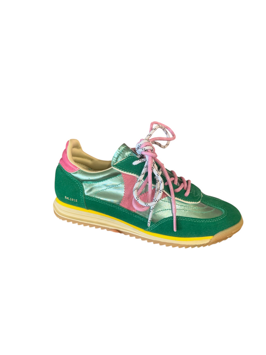 Victoria Saturno Sneaker - Pink/Green
