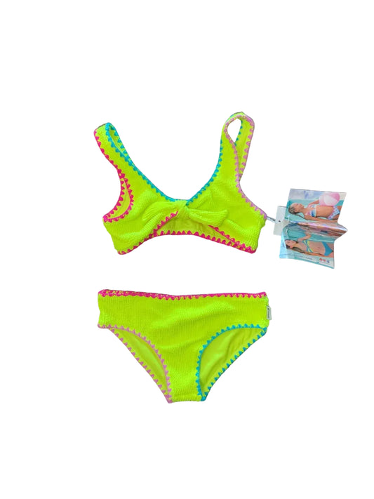 Izy Tie Bikini with Embroidered Trim