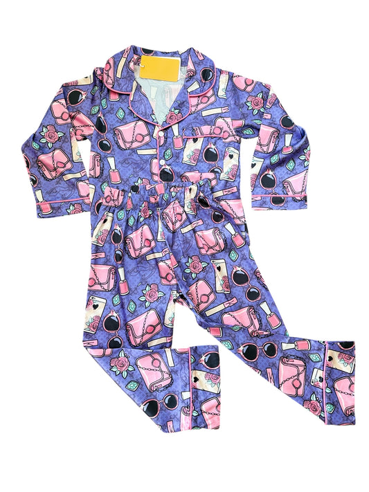 Girlie Rose Long Sleeve Lounge Set
