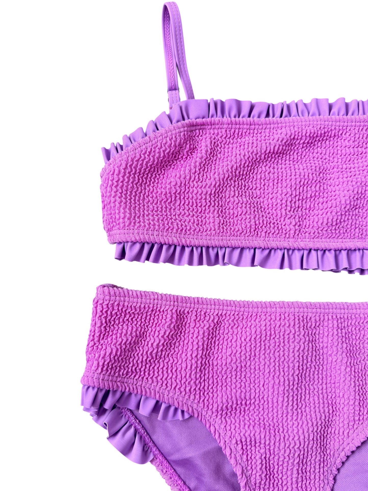 June Ruffle Bandeau Two Piece - Orchid