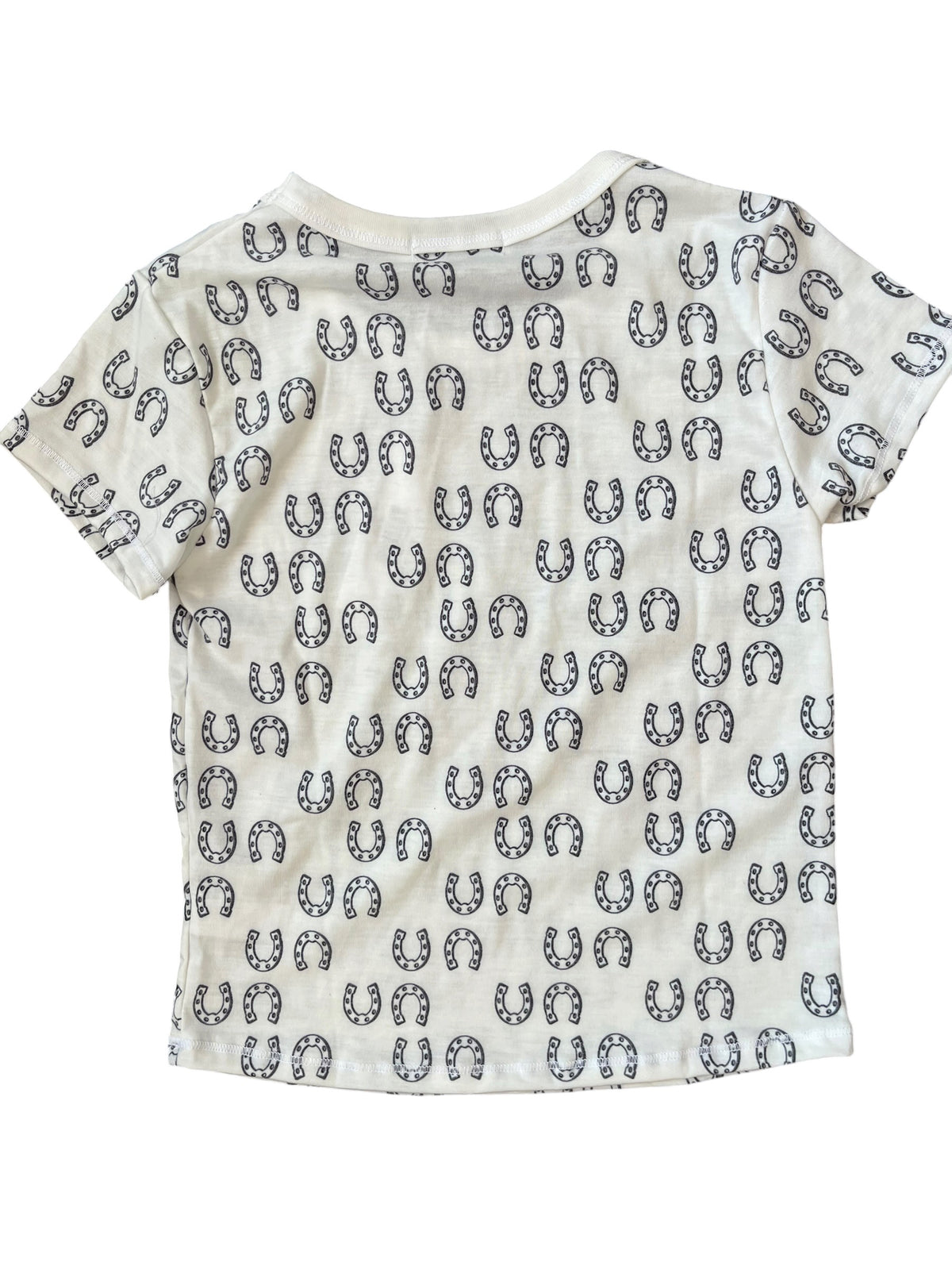 Lucky Horseshoe Tee - White