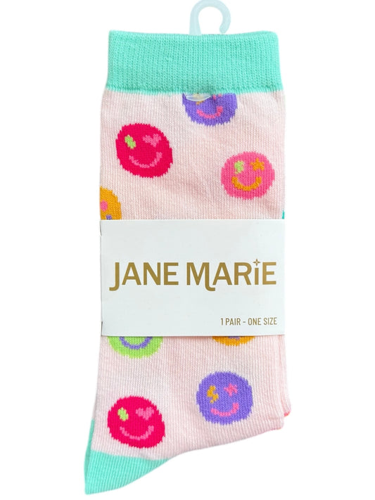 Jane Marie Happy face socks