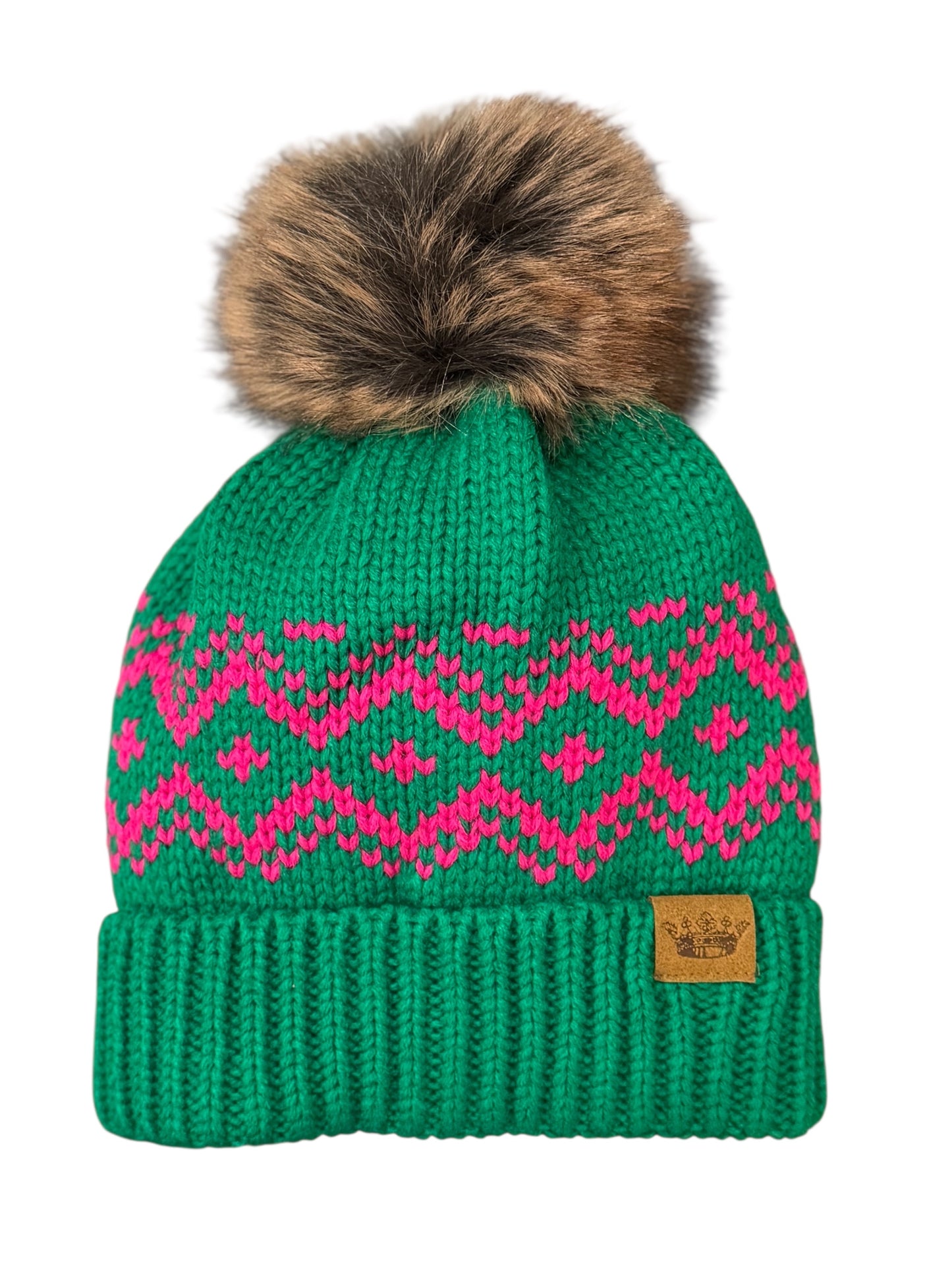 Fair Isle Pom Beanie