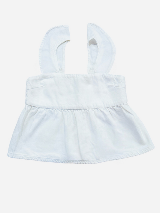 Meredyth White Denim Top