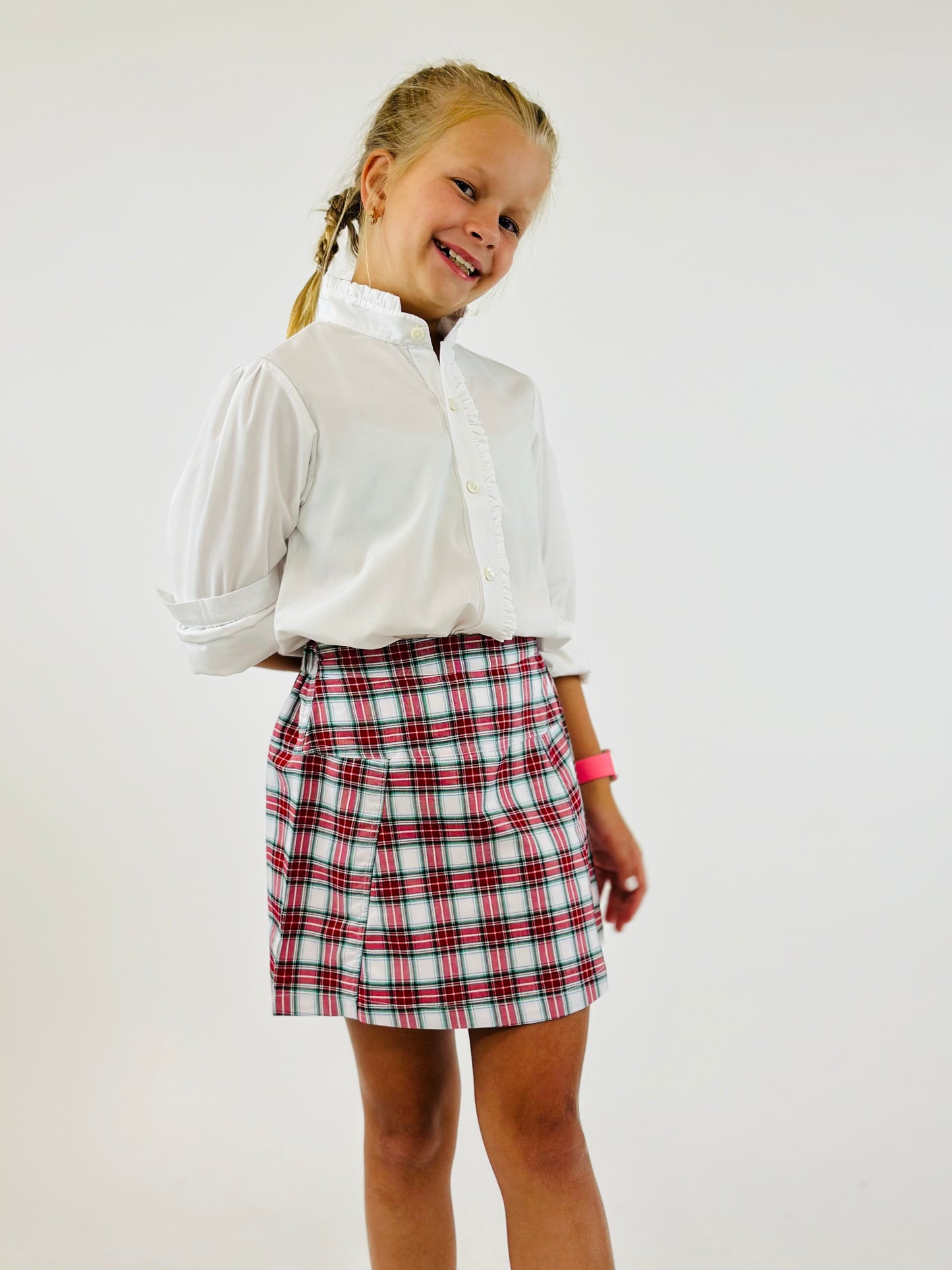 Claire Skirt in Highland Park Plaid