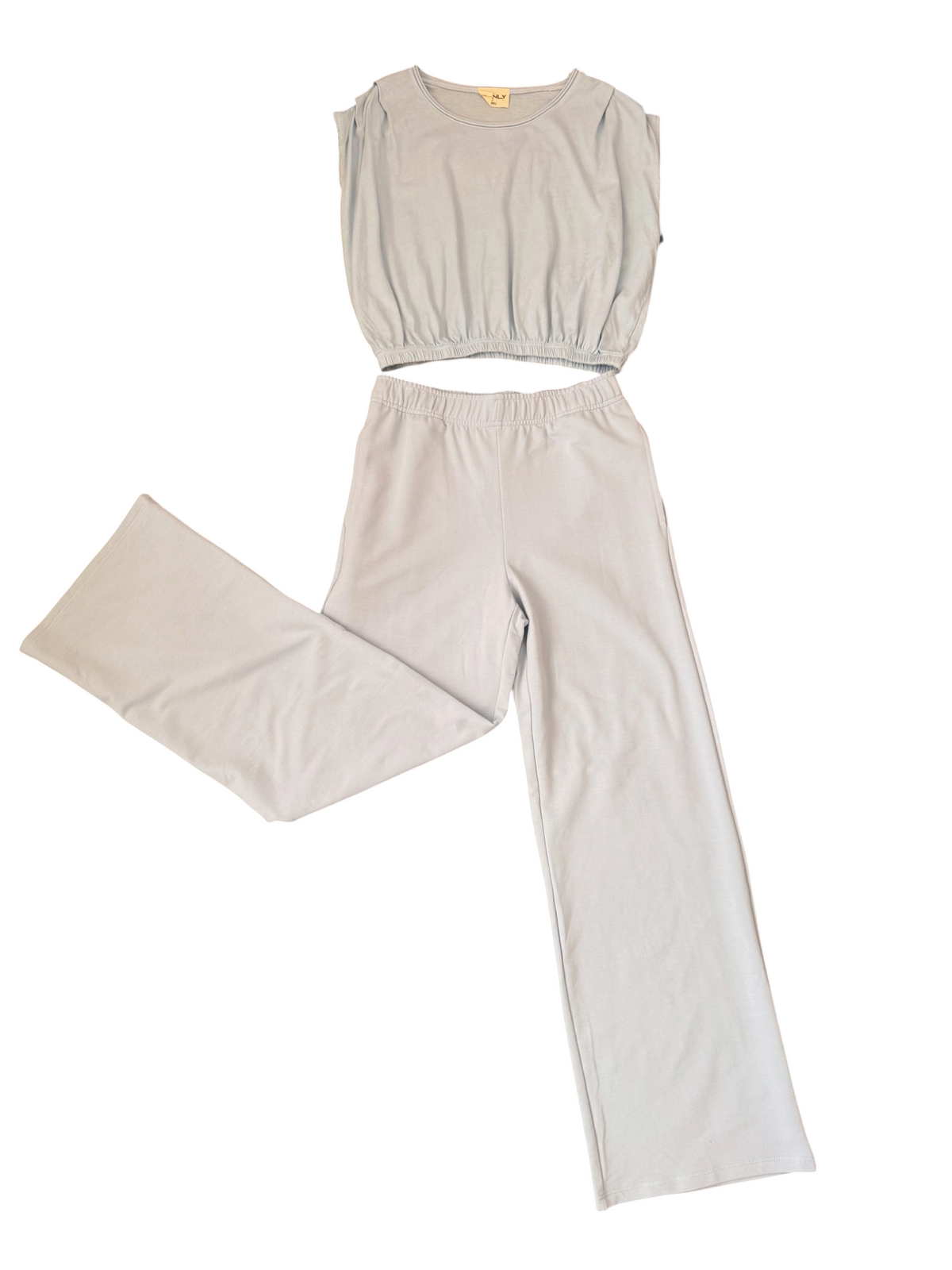 Tenly Pleated Shoulder Tee - Saltwater Taffy