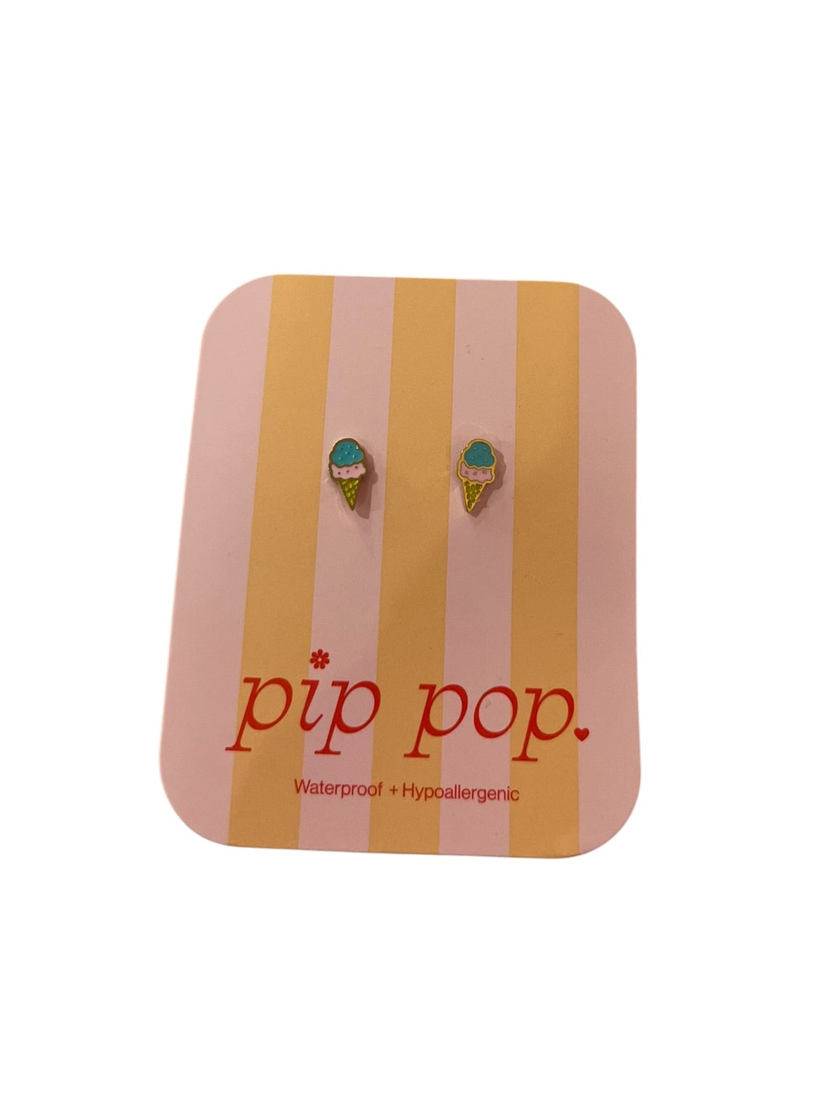 Pip Pop Ice Cream Stud Earrings