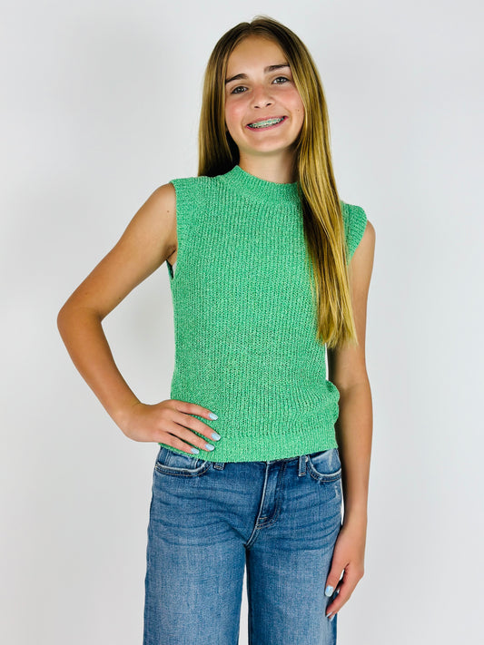 Knit Vest - Green