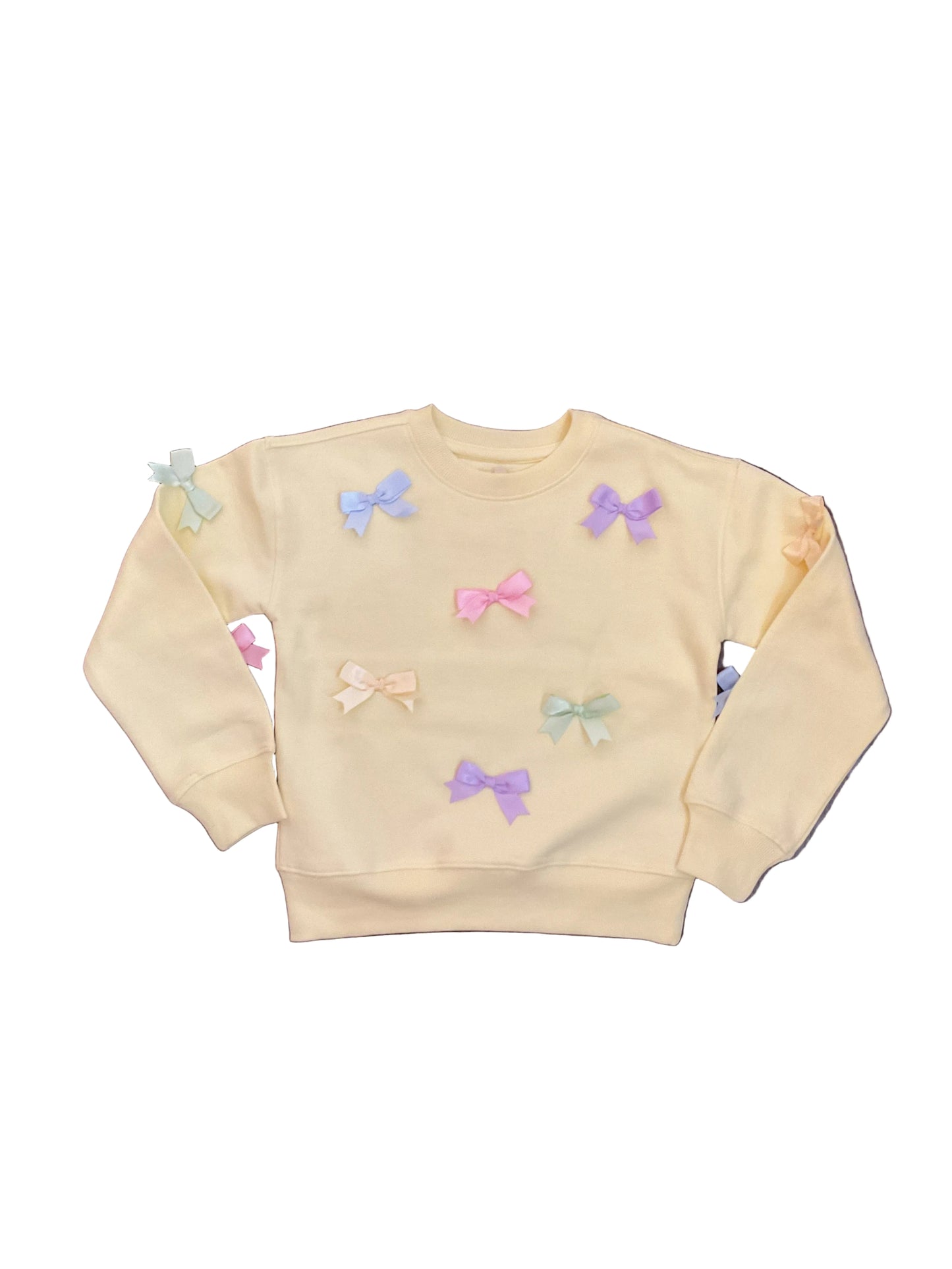 Satin Bows All Over Sweatshirt