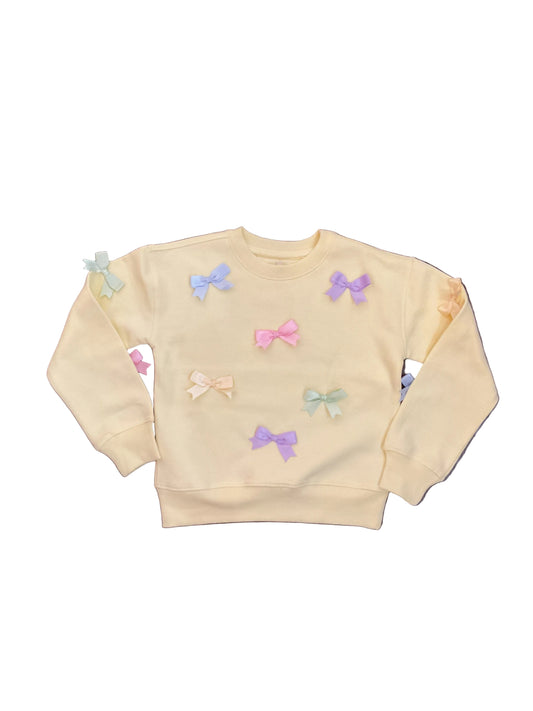 Satin Bows All Over Sweatshirt