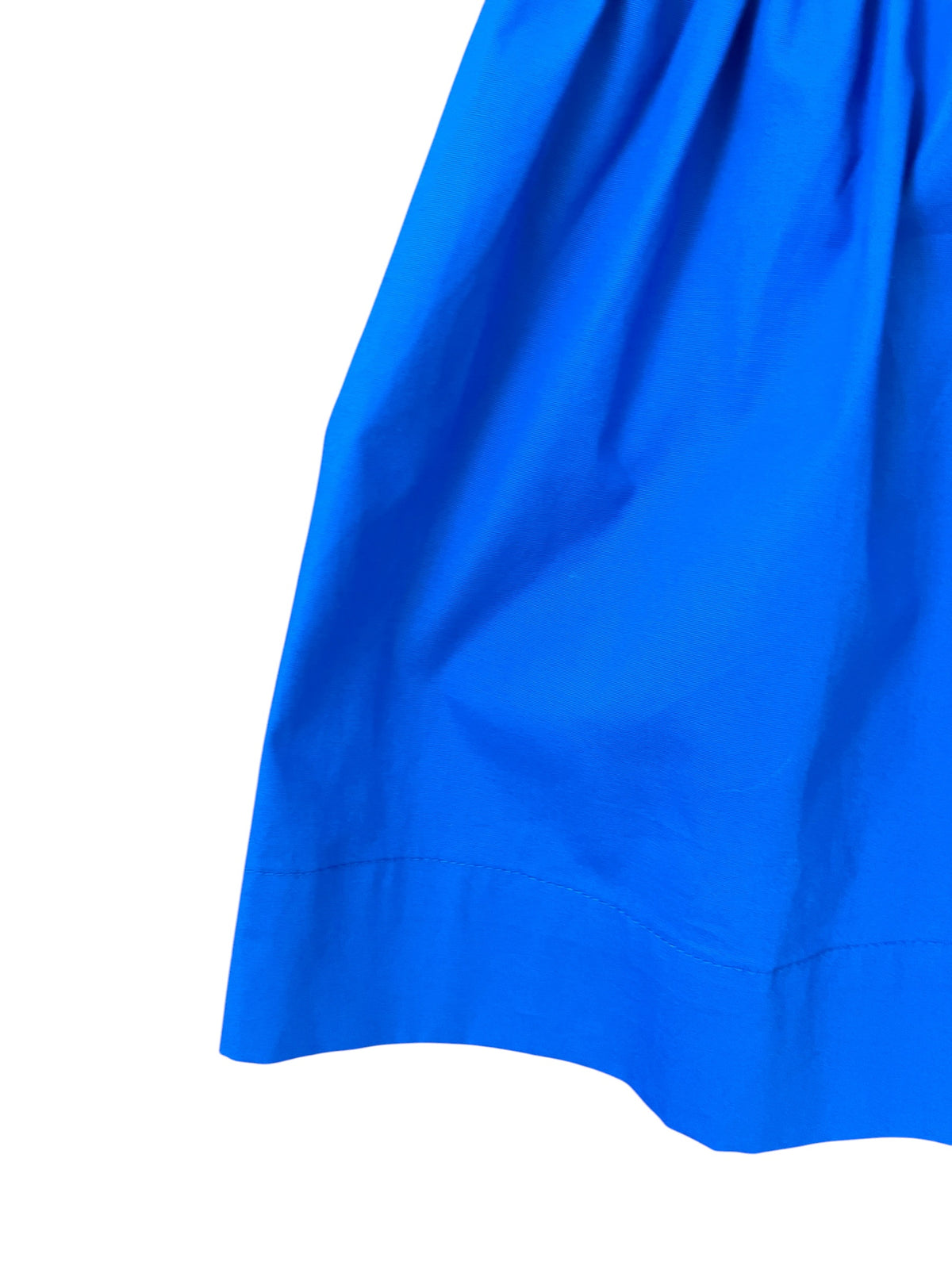 Tenly Poplin Contrast Mini Dress- Cobalt Blue