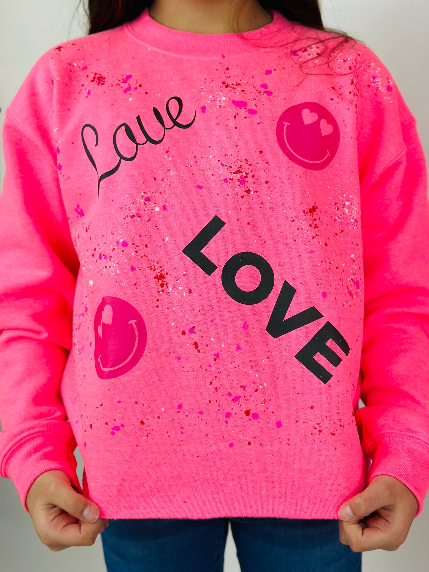 LOVE Splatter Sweatshirt