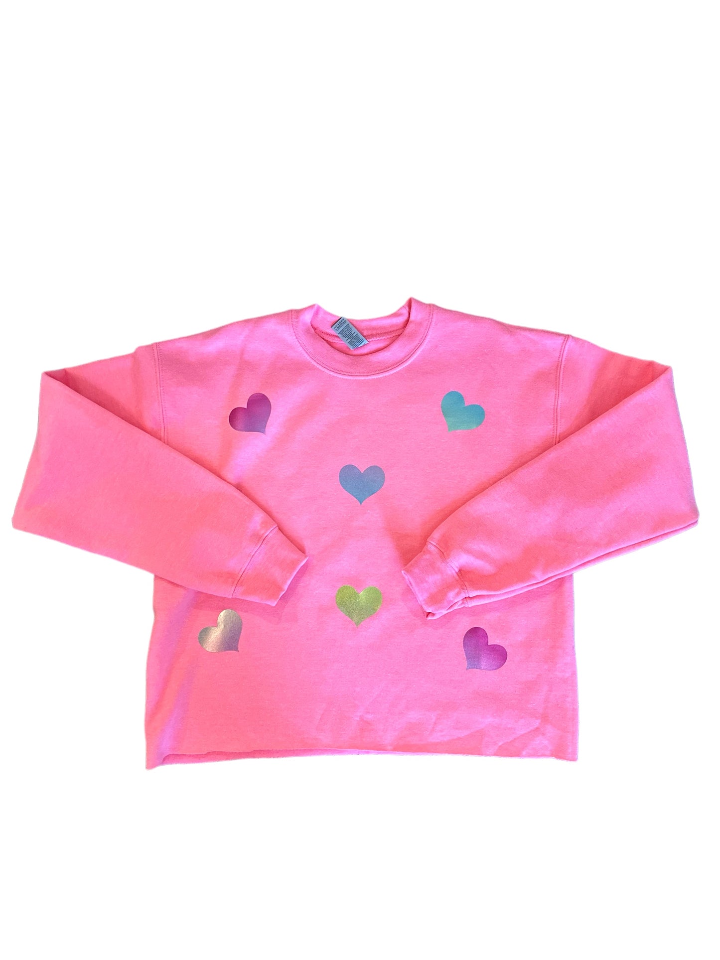 Foil Hearts Sweatshirt