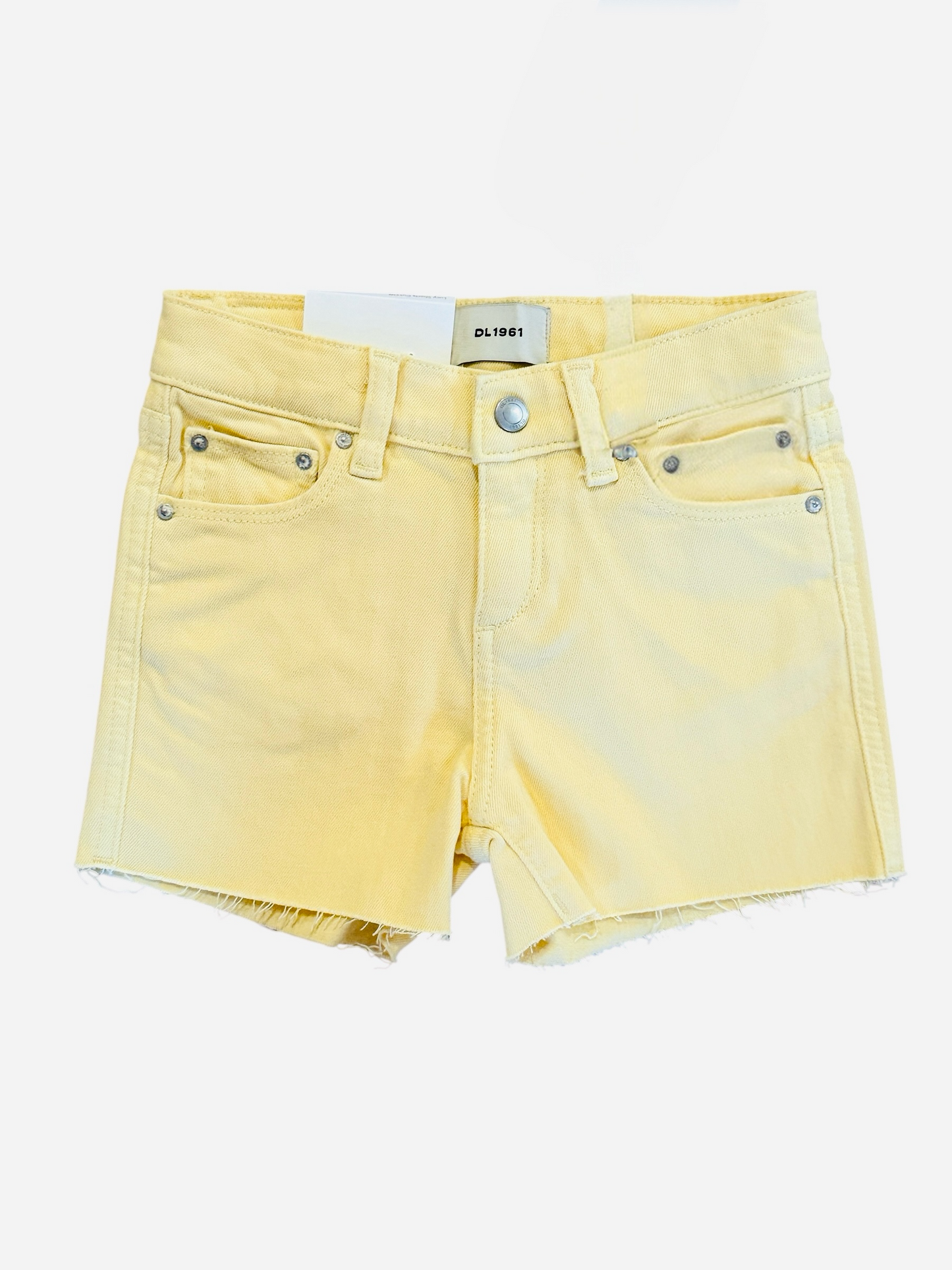 Lucy Denim Cut Off Shorts - Sunshine Yellow