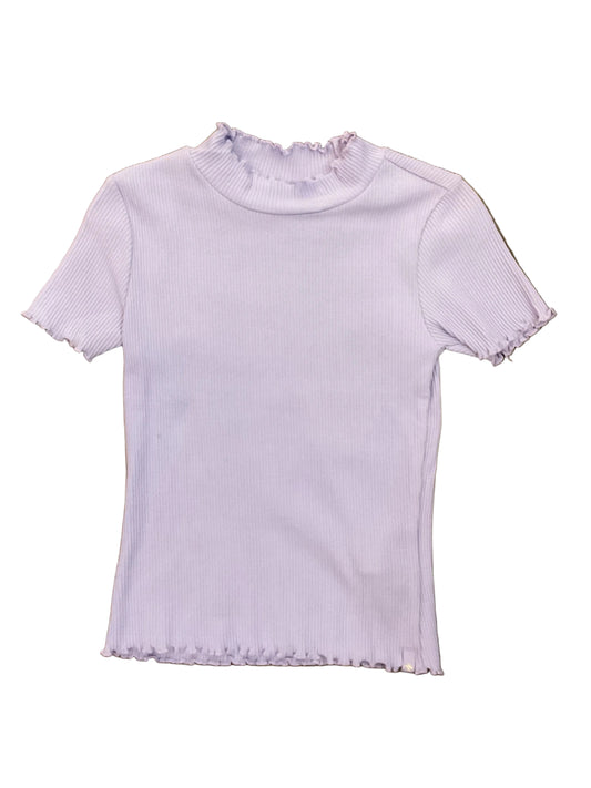 Scotch & Soda Mock Neck Ribbed Shirt - Lavender