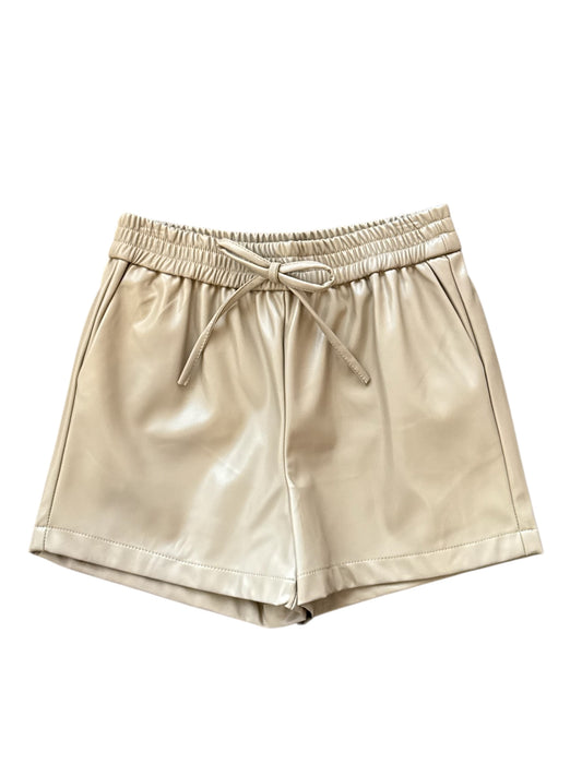 Faux Leather Dress Short