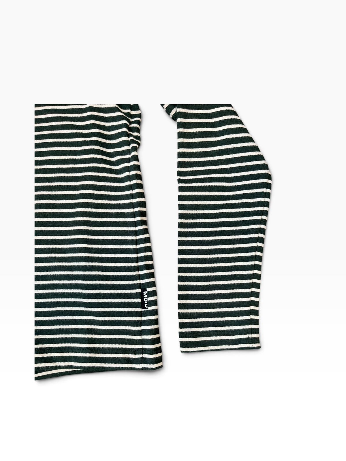 Molo Rica Ruffle Collar Long Sleeve Striped Tee