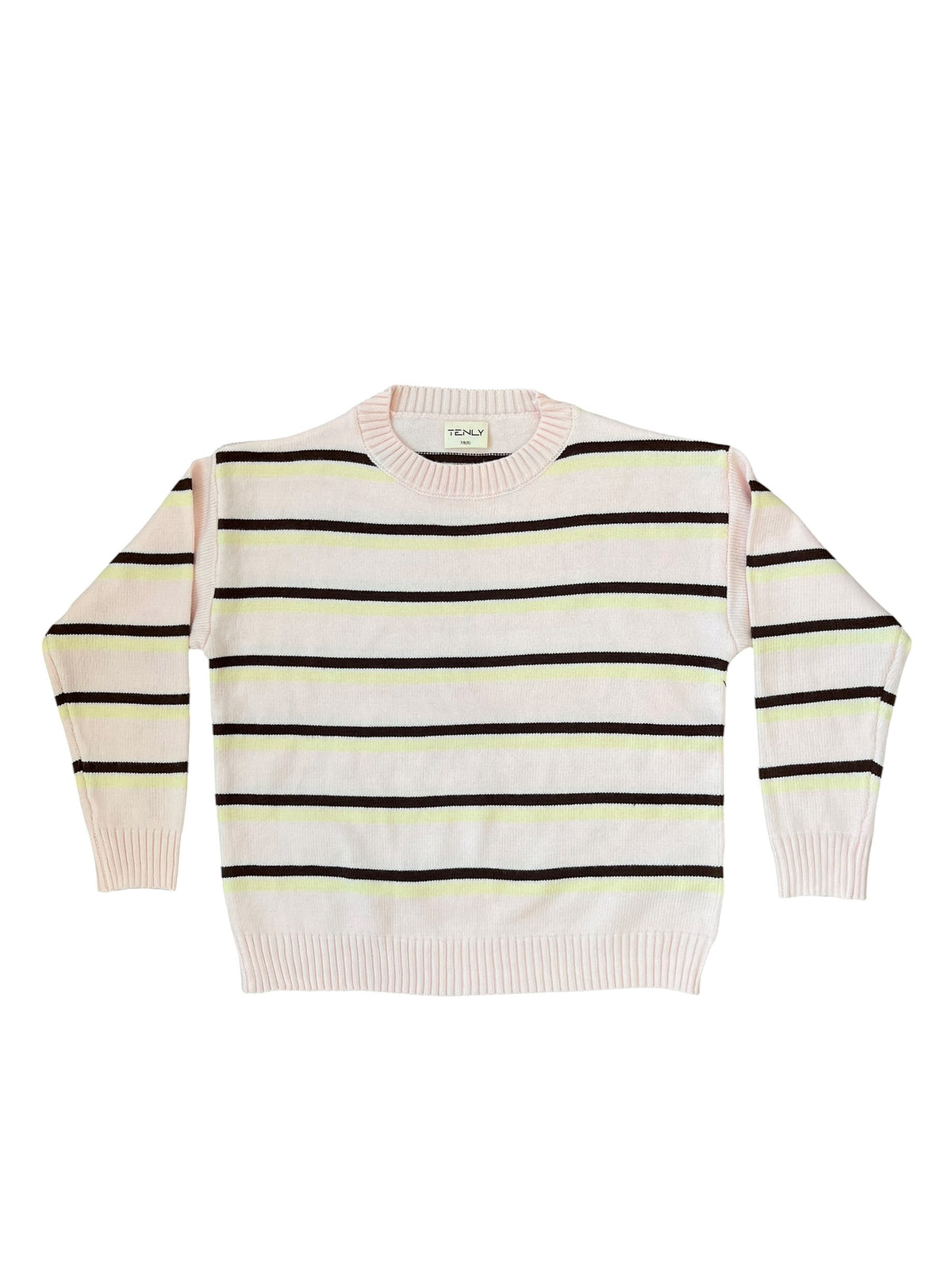 Tenly Striped Sweater - Pink Stripe